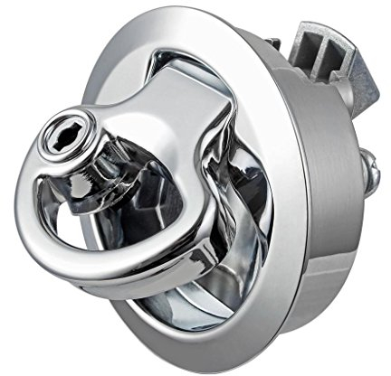 Sharplace Pull Lock Möbelschlosser Möbelgriff Schloss für Camping Boot, Push Lock Schloss, Zinklegierung Flush Hatch Lock Fallenschloss für Schrank Wohnwagen Caravan Schublade Möbel - L 50 mm
