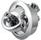 Sharplace Pull Lock Möbelschlosser Möbelgriff Schloss für Camping Boot, Push Lock Schloss, Zinklegierung Flush Hatch Lock Fallenschloss für Schrank Wohnwagen Caravan Schublade Möbel - L 50 mm
