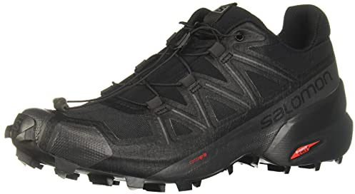 Salomon Speedcross 5 Damen Trail Running Schuhe, Grip, Stabilität, Passform, Black, 38