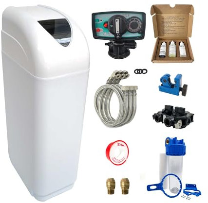 Descalcificador 8l Fleck 5600 Mv Mecánico Con Kit De Instalación Descalcificador De Agua Domestico