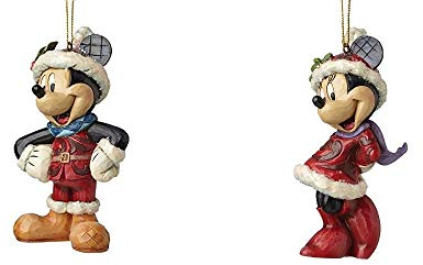 Die Kleine Geschenkidee - Kombiset - Micky + Minnie Maus - Set 2-TLG. - Walt Disney Christbaumschmuck -