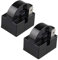 Futheda 2 piezas 15 Ohm 220V un pin PTC Starter Relay 1 Pin PTC Refrigerador congelador Compresor Starter Refrigerador Accesorios para Refrigerador (negro)