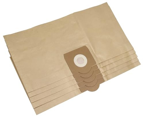 vhbw 5x Staubbeutel kompatibel mit Kärcher A 2001 | K 2001, K 3011, NT 2001, NT 211, NT 3011 Staubsauger - Papier, 56cm x 28,35cm braun