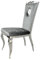 Barock Stuhl dunkelgrau Luxury modern barock Polsterstuhl