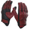 Harssidanzar Motorbike Gloves, Mens Leather Motorcycle Gloves Touchscreen Riding Racing Motorcoss Glove GM028UKK, Oxblood black(upgrade), Size L