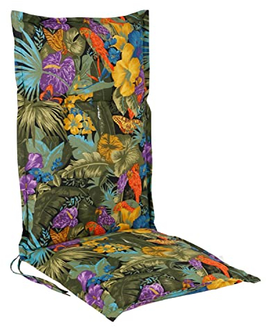 BURI Hochlehner Auflage 123x50cm Polsterauflage Stuhlkissen Sesselauflage Sitzpolster