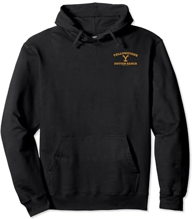 Yellowstone Dutton Ranch Gold Pocket Logo Pullover Hoodie