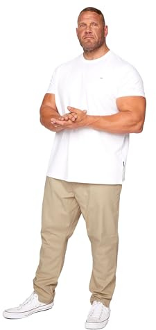 BadRhino Big & Tall Elasticated Waist Chinos - Men's - Plus Size Curve