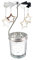 Sterne Teelicht Karussell Windlicht Glas Teelichthalter Gold Teelichtglas Rotierender Kerzenhalter Eisen Metall Kerzenständer für Valentinstag Deko Geschenk Hochzeit Dekoration Wohnzimmer Tischdeko