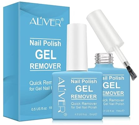 Nagellackentferner (2 Stück), 2-3 Minuten Schnell & Einfach Gel Nagellack-Entferner - Sicher, Nicht-Irritierenden Geruch, Keine Notwendigkeit für Folie, Einweichen Oder Verpackung