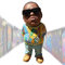 Gedenk Harz Sculpture,Rapper Resin Statue Ornament,Handgefertigte The Late Rap Music Star Collectible,das beste Rapper Harz Ornament Heimdekoration,Geschenk für Sie selbst oder Freund (Stil 1)