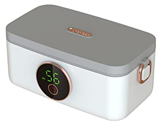 JT2D Fiambrera eléctrica portátil con calefacción, Fiambrera inalámbrica Recargable por USB, Fiambrera de Agua Libre, 16000mAh, 1L, Fiambrera, Caja de Comida más cálida
