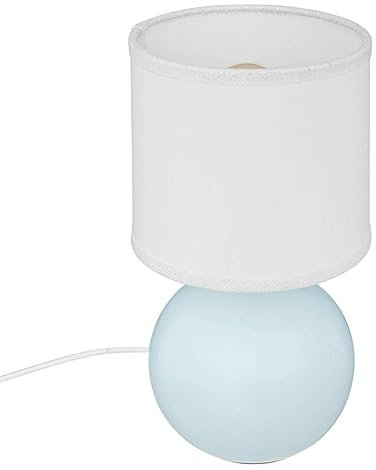 Atmosphera – Kugellampe aus Metall, Höhe 24,7 cm, Hellblau