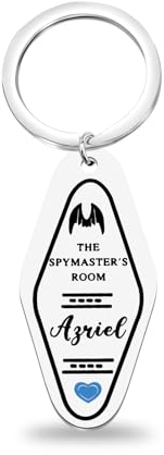 FAADBUK Acotar-inspirierter Schlüsselanhänger Azriel Fandom Geschenk SMJ Geschenk The Spymaster Buch Liebhaber Geschenk, Azriel Schlüsselanhänger, Small