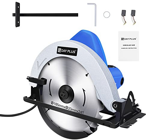 Kreissäge Professional 230V 1200W Kreissäge, 0-5000r/min Elektrische Kreissäge Kompaktes Mehrzweck-Geschick & Klinge Bau Schneidwerkzeug