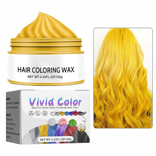 Haarfärbewachs,Natürliche milde Haarfarbe | Haarwachs für Halloween, Par, Cosplay, Club, Damen und Herren, temporäre Haarfarbe für dunkles und helles Haar, temporäre Haarfarbe Niktule