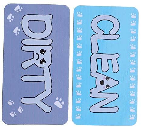 Geschirrspüler-Logo Spülmaschine sauber Zeichen Waschmaschinenmagnet Geschenke für Kinder kindergeschenke Embleme Etiketten sauberes magnetisches Etikett magnetischer Indikator Abs
