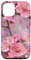 Hülle für iPhone 12/12 Pro Japanisches rosa Kirschblüten-Sakura-Blumen-Ölgemälde