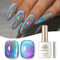 Born Pretty 9D Cat Magnetic Eye Gel Blau Lila - UV Nagellack Regenbogen Laser Holographisch Gel Nagellack Maniküre und Nagelkunst DIY zu Hause