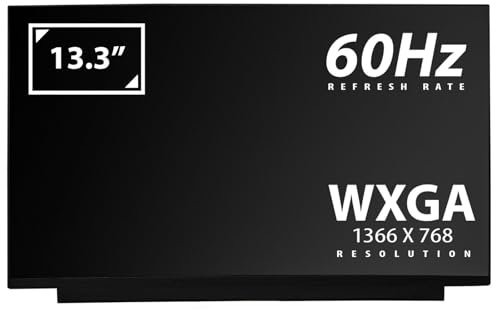 Compatibile con NT133WHM-N23 Schermo LED LCD HD opaco da 13,3 1366 x 768 Schermo per laptop Notebook 30 Pin eDP Non-Touch