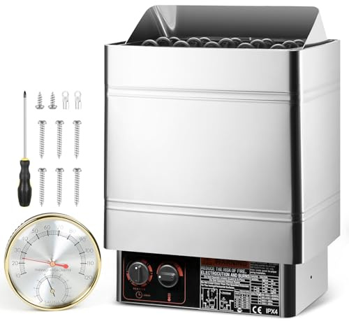 Electric Sauna Heater 220V 6KW，DRY Sauna Heater with Built-in Controller
