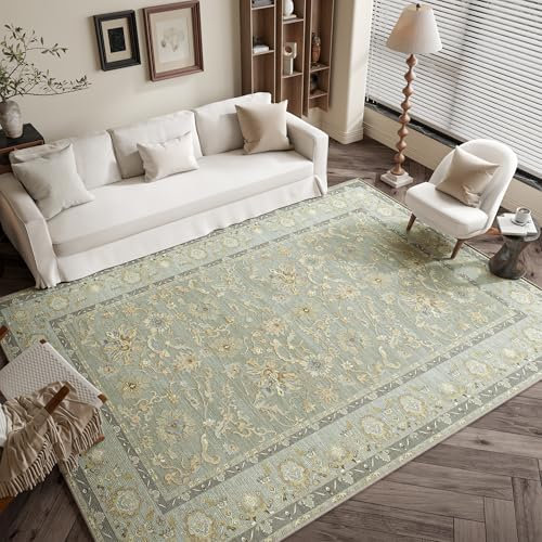 PONY DANCE Schlafzimmer Teppich 160x230 cm Dünne Aber Weiche Teppiche Waschbar in Waschmaschine für Wohnzimmer/Esszimmer/Hotel, Traumwelt des Edens