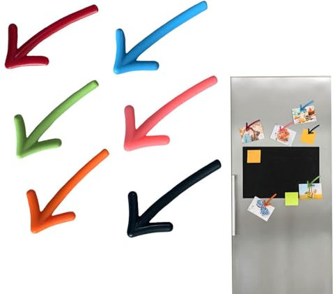 Magnete Arr0w Kopf | Whiteboard Magnetpfeile | 6 x Arr0w Magnete | Pfeile Kühlschrankmagnete Aufkleber Paste Kühlschrankmagnete | Magnete für Pinnwand | Magnetische Whiteboard-Pfeile für Kinder