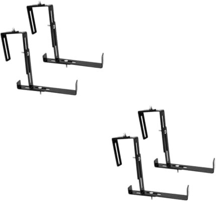 Happyyami Supporto Per Fioriera Da Ringhiera Regolabile Da 3 A 15 5 Cm Per Balconi