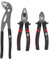 AIRPRESS - Juego de alicates profesional - 3 piezas Alicate universal 180 mm- Alicate de corte lateral 160 mm- Alicate pico de loro MX 250 mm