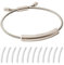 Refillable Mosquito Repellent Bracelet, Adjustable Insect Repellent Bracelet with 12 Essential Oil Refills, 30 Days Insect Repellent Protection, Natural Mosquito Bands for Adults & Kids (Gold)