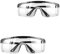 Heanvmyss Schutzbrille,2 Stück Arbeitsschutzbrille,Transparent Sicherheitsbrille,Anti-Beschlag und Anti-Kratz-Beschichtung,Seitenschutz Laborschutzbrille für Männer,Frauen(Klar)