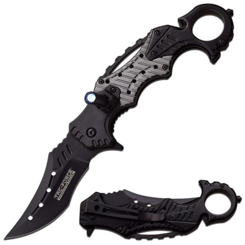 Générique couteau pliant coupe ceinture brise vitres lampe led tac usa