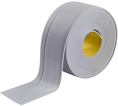 Battiscopa morbido autoadesivo, grigio, 50 x 20 mm, 10 m