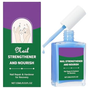 Nail Strengthener Protein for Damaged Nails, 6 in 1 Nail Hardener Nail Hardener Extra Strong and Growth Jelly Nude Nail Hardener for Damaged Nails, Long-Lasting Repair for Damaged Nails