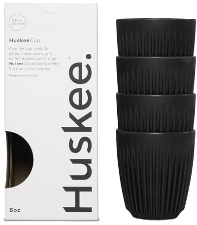 Huskee - HuskeeCup (4-Pack) (Charcoal, 8oz)