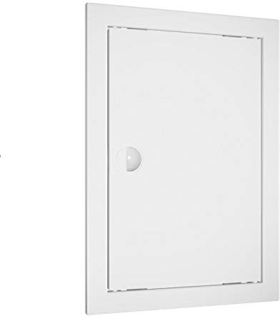 EVECS Puerta de inspección con asa, puerta de inspección, puerta de acceso, 40 x 50 cm, color blanco