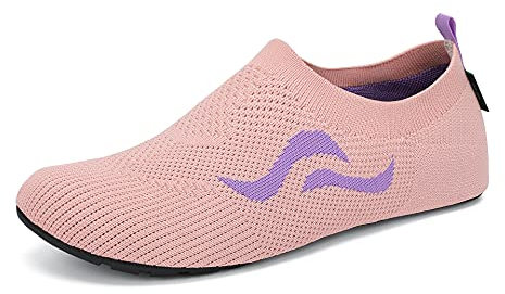 SAGUARO Chaussons Femme Homme Pantoufles Antidérapante Léger Chaussons Maison pour Extérieur Intérieur, Rose 42/43 EU
