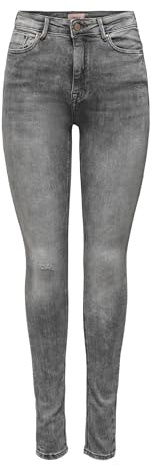 ONLY Damen Jeans 15230693 Medium Grey Denim Xs-30