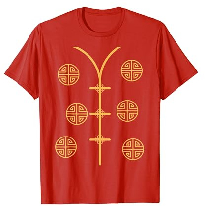 Tenue de Nouvel An Lunaire Vietnamien Chinois pour Homme et Femme T-Shirt