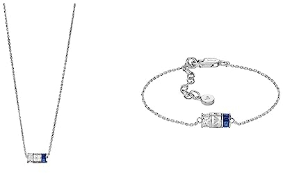 Emporio Armani Halskette für Frauen Sterling Silber Komponenten,Länge: 350mm+70mm, Breite: 10mm, Höhe: 5.5mm, EG3578040+Emporio Armband für Frauen, Sterling Silber Komponenten,Länge: 150mm+30mm