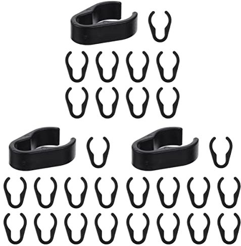 ABOOFAN 30pcs Microphone Cable Holders Mic Cable Clips Flexible for Plastic for and Storage