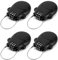 QWORK Retractable Cable Lock, 4 Pack Security Password Lock Steel Cable Luggage Locks,(WD30789)