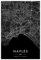 Neapel Stadtkarte Dunkles Poster Leinwand Poster Wandkunst Dekor Druck Bild Gemälde für Wohnzimmer Schlafzimmer Dekoration Unrahmen: 30 x 45 cm