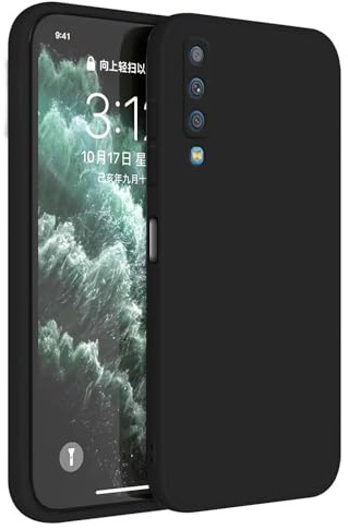 Topme Handyhülle Hülle Fur Samsung Galaxy A7 2018 (6 Inches) Case Schutzhülle, Hautschutz Aus TPU Silikonhülle - Schwarz