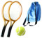 harayaa Mini Tennisschläger Und Ball Set, Miniatur Tennis Set, Miniatur Sport Tennisschläger Und Ball Set, Alter 3–6, Golden