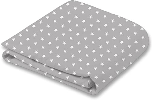 ekm trade 170cm Groß XXL Stillkissen Schwangerschaftskissen Lagerungskissen Seitenschläferkissen mit abnehmbarem Bezug Handmade (1 - Weißer Stern auf Grau, Zusätzlicher Kissenbezug)