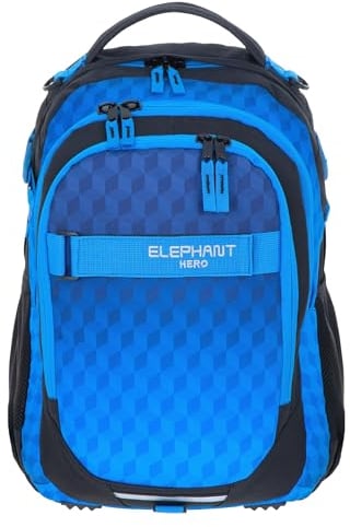 Elephant Schulrucksack HERO SIGNATURE Rucksack (Dark Blue Cube 12868)