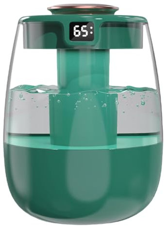 Humidificateur d'air Top-Fill, 1,3L Humidificateur Brume USB, <20dB 3 Modes, Humidificateur Chambre avec Affichage de la Température pour Plantes, Bureau, Voiture, Chambre à Coucher