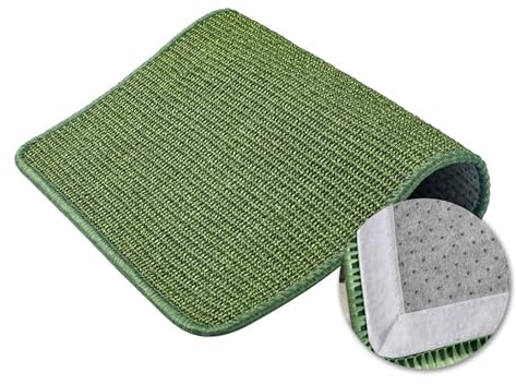 BESTORI Kratzmatte Katze Sisal Katzenkratzmatte Kratzpads Fußmatte Teppich Vorleger für Katzen für Sofa Möbel Tür Kratzschutz, Grün, 40 x 60cm