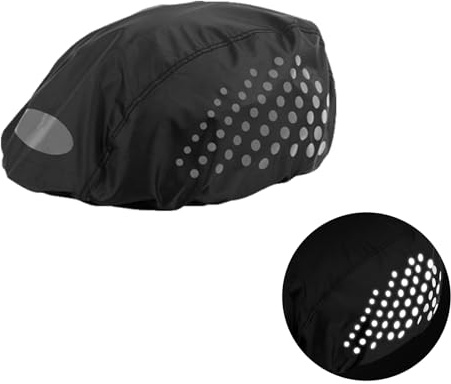 Fangehong Regenschutz für Fahrradhelm, Wasserdichter Winddichter Helmüberzug mit Reflektierenden Streifen, Atmungsaktiver Helm Cover, Universal Regenüberzug für Alle Helme Outdoor-Aktivitäten Unisex